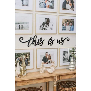 Nt Handmade 'this Is Us' Ahşap Duvar Yazısı