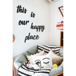 Nt Handmade This Is Our Happy Place Ahşap Tablo