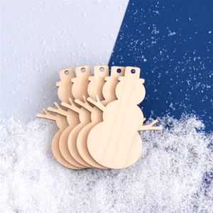 Nt Handmade 5 Adet Ahşap Kardan Adam Set