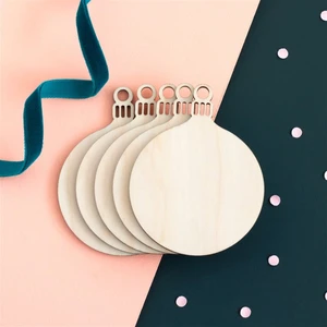 Nt Handmade 5 Adet Ahşap Yılbaşı Süsü