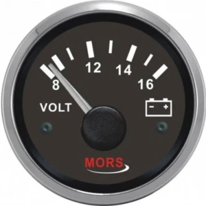 Voltmetre 12V Siyah