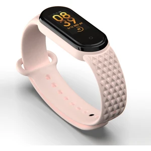 Xiaomi Mi Band 5 ve 6 Uyumlu Kordon Kabartma Desenli