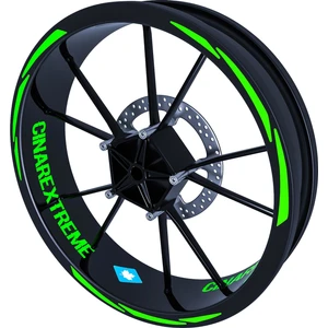 Çınar Extreme 3 Parça Tasarımlı Jant Şeridi Sticker Reflektif & Floresan Renkler Çınar Extreme