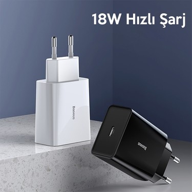 Baseus Speed Mini Quick Charger 18W Şarj Başlık Type-C Hızlı Fiyatı