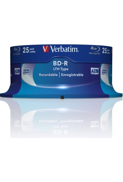 Verbatim Bd-R Blu-Ray 25LI Kutu 25 GB 6x