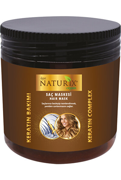 Naturix Tuzsuz Keratin Şampuan 2 Adet 600 ml Onarıcı Bakım Şampuanı + 500 ml Keratin Bakım Saç Kremi