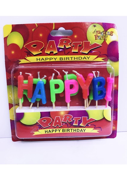 Parti Malzemeleri Renkli Happy Birthday Mum