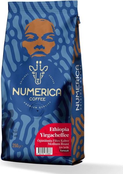 Ethiopia Yirgacheffe Yöresel Filtre Kahve 250 gr