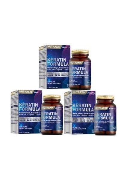 Keratin Formula 60 Tablet x 3 Adet