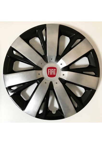 Fiat Mirafiori 16'' Inç Gri - Siyah Kapağı 4'lü Çelik Jant Görünümlü