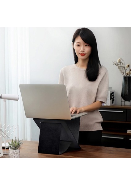 Ultra Ince Katlanabilir Dizüstü Bilgisayar Standı Portatif Laptop Standı Suzb-0g