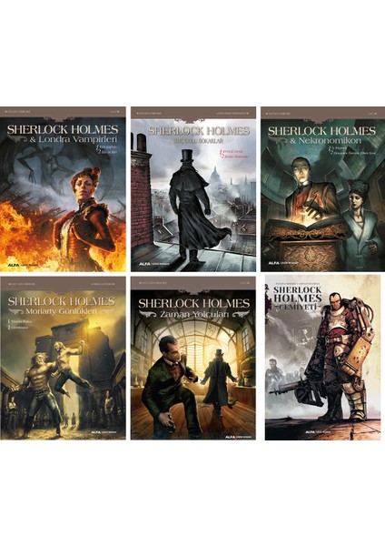 Sherlock Holmes Çizgi Roman Serisi - 6 Kitap