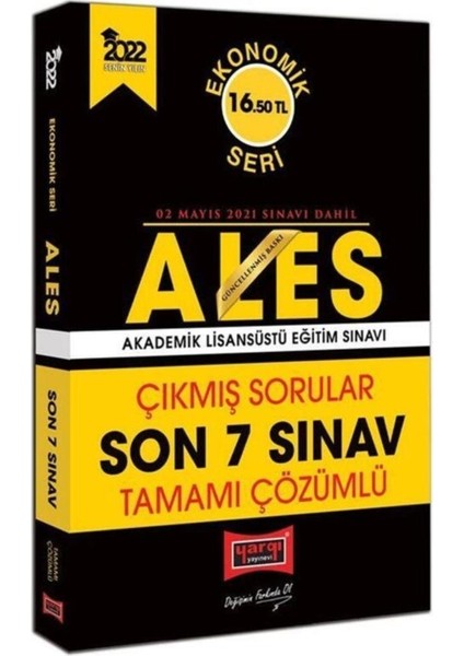 ALES 2022 Ekonomik Seri Tamamı Çözümlü Çıkmış Sorular Son 7 Sınav