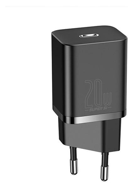 Super Si 1c 20W Hızlı Şarj Adaptörü + Type-C To Lightning iPhone Uyumlu 1m Şarj Kablosu TZCCSUP-B01