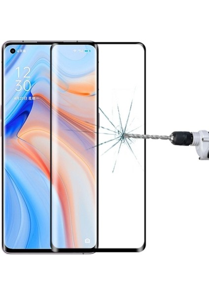 Oppo Reno4 Pro Full Glue 3D Tempered Cam Ekran Koruyucu