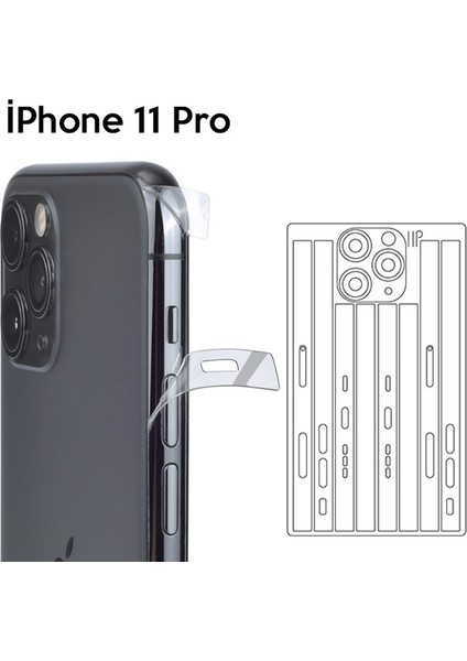 Apple iPhone 11 Pro 5.8 Hidrojel Hayalet Yan Alt Üst Kamera Kaplama Film fiyatları