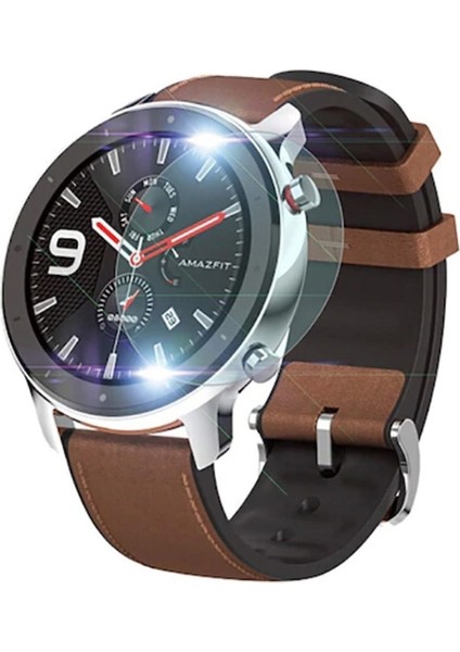 Amazfit Gtr 47 mm Tempered Cam Ekran Koruyucu Şeffaf fiyatları
