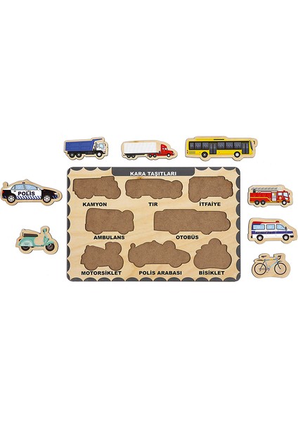 Ahşap Bul Tak Eğitici 2 Adet Yapboz Puzzle Seti fiyatları
