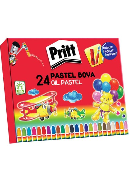 24 Renk Pastel Boya 1307853