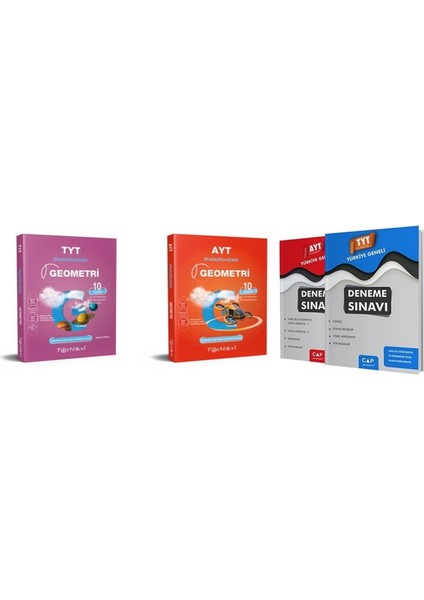 TYT AYT Test Okul Yayınları TYT AYT Geometri Fasikül Soru Bankası Set