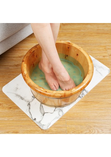 Silikon Fırçalı Banyo Masaj Matı ve Ayaklar Için Topuk Masaj Paspası