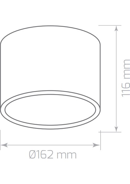 18W 6500K 1620LM Sıva Üstü LED Armatür(Siyah)-Beyaz Işık fiyatları
