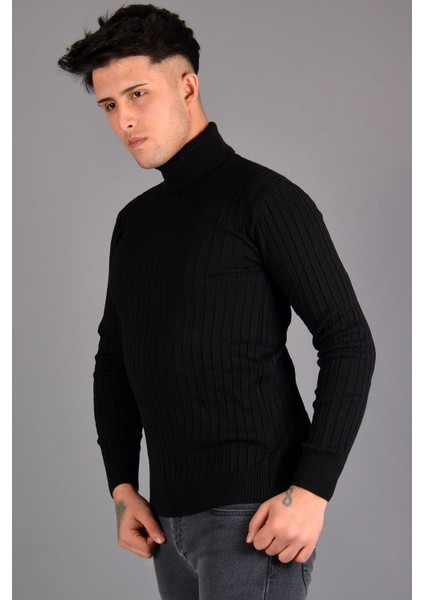 Boğazlı Kazak KC-0170 - Siyah modelleri