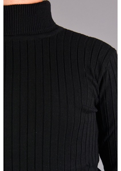 Boğazlı Kazak KC-0170 - Siyah fırsatları