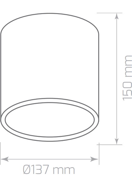 15W 6500K 1350LM Sıva Üstü LED Armatür-Beyaz Işık fiyatları