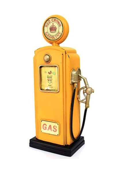 Dekoratif Metal Yakıt Pompası Hediyelik Biblo Kumbara