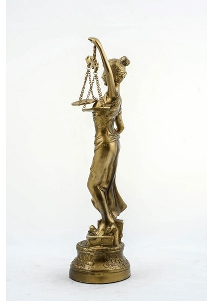 Dekoratif Zamak Adalet Terazisi Heykel Biblo 48 cm Biblo fiyatları