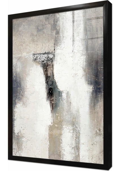 Soyut Çerçeveli Cam Tablo