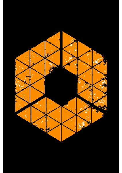 Geometrik Tasarım Turuncu Çerçeveli Cam Tablo fiyatları