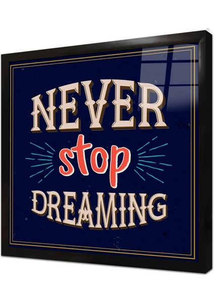 Özlü Sözler Çerçeveli Cam Tablo