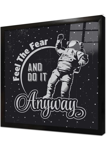 Özlü Sözler Çerçeveli Cam Tablo