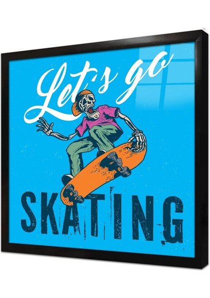 Özlü Sözler Çerçeveli Cam Tablo