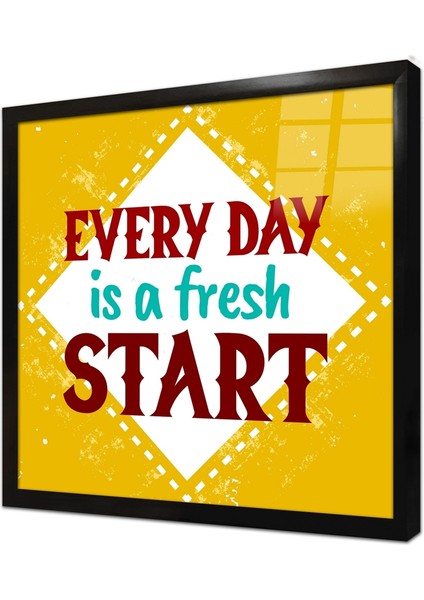 Özlü Sözler Çerçeveli Cam Tablo