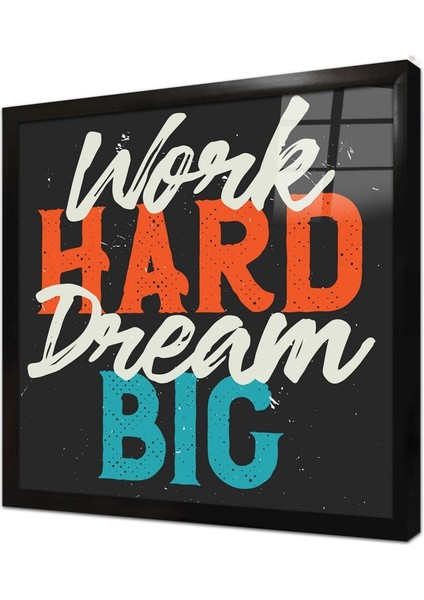 Özlü Sözler Çerçeveli Cam Tablo