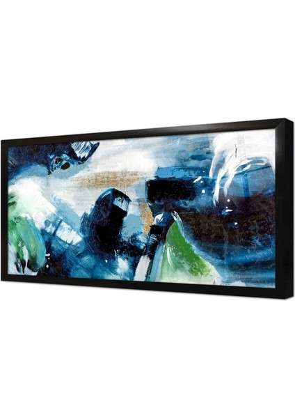 Soyut Çerçeveli Cam Tablo