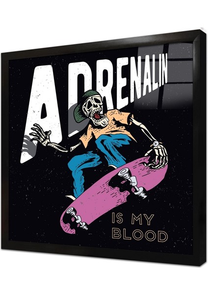 Özlü Sözler Çerçeveli Cam Tablo