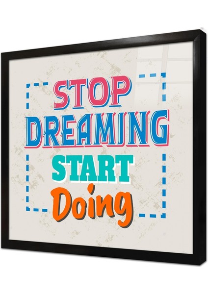 Özlü Sözler Çerçeveli Cam Tablo