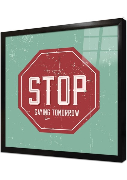 Özlü Sözler Çerçeveli Cam Tablo