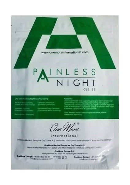 One More Painless Night Glu Ürün Paket Içi 25 Adet