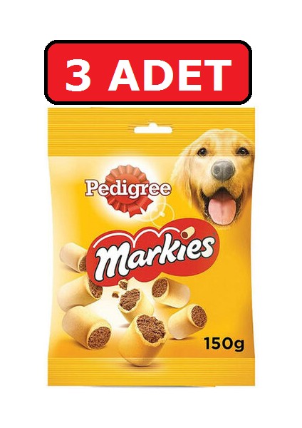 Markies Köpek Ödül Bisküvisi 3 Adet 150 gr Ödül Maması