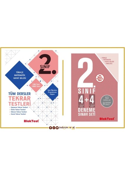 Tudem Yayınları 2. Sınıf Tüm Dersler Tekrar Testleri + Bloktest Deneme