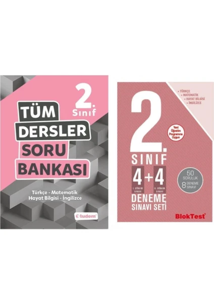 Tudem Yayınları 2. Sınıf Tüm Dersler Soru Bankası Tudem Yayınları + Bloktest Deneme Sınavı