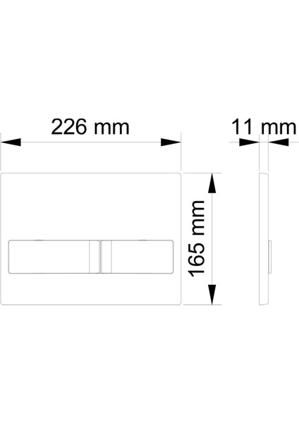 Karina Iki Kademeli Beyaz Panel