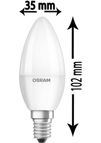 5W (40W) Dim LED Mum Ampul Sarı (3 Adet) Işığı Kısılabilir Mum Ampul 2700K E14 Duy fiyatları