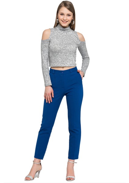 Pantolon - Bilekte Atlas Kumas Pantolon | PNT19003