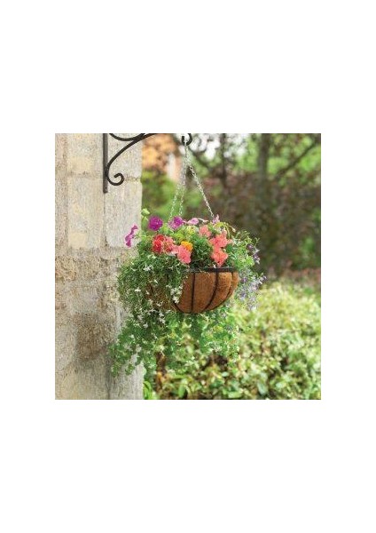 Sarkaç Çiçek Sepeti Coco Elyaf Makreme Saksı 25 cm